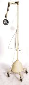 A mid century large floorstanding medical - theatre anglepoise lamp light. Of large form with