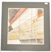 Nuno d'Oliveira -  A  Nuno d'Oliveira wall hanging studio artwork glazed tile geometric diorama