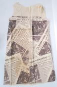 An original 1960's ' Swinging Sixties ' newspaper dress in the manner of Mary Quant. The dress in