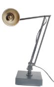 A stunning early to mid 20th century anglepoise desk lamp, the lamp believed to be World War Two /