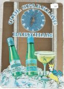 A vintage mid 20th century retro 1960's Babycham advertising point of sale breweriania pub bar