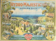 Charles Henry Hunt ( 1857 - 1938 ) An original large Australian travel advertising poster for the