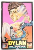 An original Bob Dylan A British cinema poster for the film Don't Look Back, 1967, artwork  by Alan