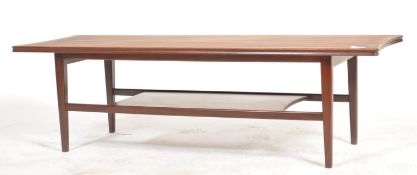 A vintage mid 20th century 1960's afromosia teak wood coffee table by  Richard Hornby for Archie