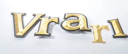 A set of vintage 20th century large external gilt - gold shop letters - external wall advertising