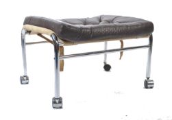 Bruno Mathsson - An original 1970's vintage industrial  birgitta footstool / ottoman designed for