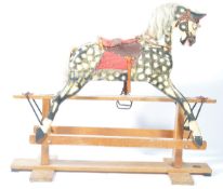 A believed  early 20th century Collinson of Liverpool rocking horse. Of larger form, the horse sat