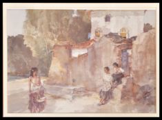 After Russell Flint. A well framed and glazed print entitled ' Passer By ' The print being mounted