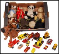ASSORTED BEARS & VEHICLES