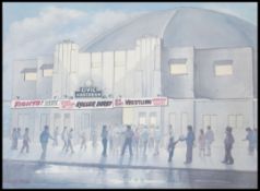 Pimental 90. A framed and glazed watercolour litho