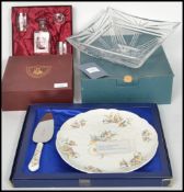 A god Wedgwood green glass candlestick holder in t