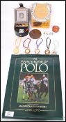 The Pimms book of Polo by John Lloyd together with other polo related items belonging to John