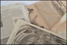 A collection of etchings / prints dating from the middle of the 19th century from The London