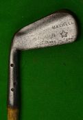 Ben Sayer Jr Royal Wimbledon left hand Maxwell driving iron fitted with a replaced hide grip