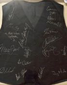 Snooker Signed Waistcoat signatures include Steve Davis, Ken Doherty, Jimmy White, Lee Walker,