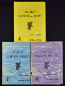 1960 Rome Olympic Programmes includes Athletics programmes dates include 3, 7 and 8 September,