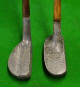 Standard Golf Co Schenectady style alloy putter and a Mills Ray Model alloy putter - both with