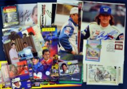 Selection of Indy Car motor racing signed ephemera to include individual photographs such as Paul