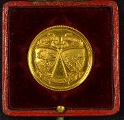 1922 Lytham St Anne's Golf Club Gold Medal - engraved on the back 