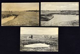 3x early St Andrews Old Golf Course postcards - Valentine Series Bromotype to incl 