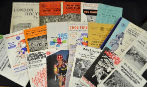 Selection of various cycle race programmes from the 1950s onwards to include 1951 