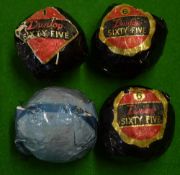 4x assorted wrapped golf balls to incl 3x Dunlop 65 and Blue Flash
