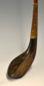 G. Brews Blackheath dark stained beech wood deep face transitional brassie c. 1890 - with full