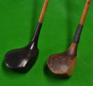 2x socket head woods to incl Anderson St Andrews Excelsior with protruding face and a Tom Large