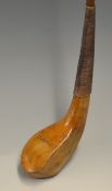 J Bennetts golden beech wood deep faced transitional driver c.1895 in fine all original condition