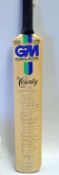 1985 Lancashire v Middlesex (County Champions)signed cricket bat - full size Gunn and Moore 