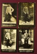 4x Ogden's Guinea Gold real photograph golf cards to include the triumvirate Braid (479), Taylor (