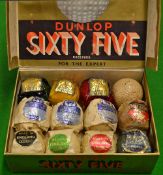 11 x early assorted wrapped golf balls to incl 3x 'Penfold Man' colour wrapped, 3x Top-flite