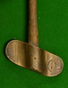 Scarce and rare Anderson & Sons Princes St Edinburgh cross line brass putter with original square