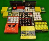 96x assorted golf balls - mainly wrapped and boxed to incl Uniroyal Plus 6 Hexagonal Dimple,