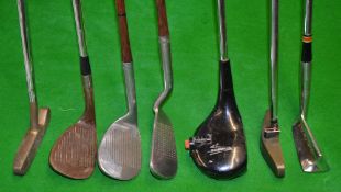 Assortment of irons and putters (7) Cobra Trusty Rusty Lob wedge, Bronty Chipper, Gradidge sand