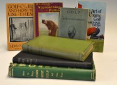 Golf Instruction books from 1920's onwards (7) to incl 2x Edward Ray 