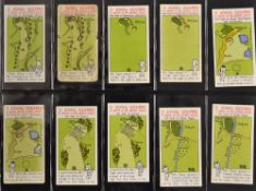 Set of Churchman's Golfing Cigarette Cards 