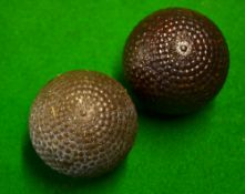 2x The Challenger bramble pattern golf balls - devoid of paint and appear unused