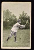 Mr H.H. Hilton golfing postcard - Rafael Tuck and Sons 