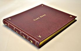 Shooting - Fine leather and gilt game book conceived and created by Lord Ralph Percy - signed