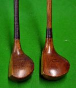 2x assorted left hand fairway woods to incl J.B Holt scare neck spoon and F H Ayres socket neck