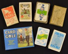 Collection of Pepys Series golf card games to incl 4x Kargo, Card Golf and another 