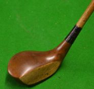 Butchart Special slim shallow head brassie with full brass sole plate and shaft stamp - similar to a