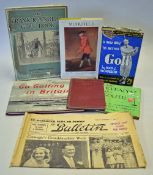 Various Golf Book Selection to include 'Go Golfing in Britain', 'The Frank Reynolds Golf Book c/w