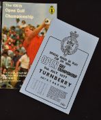1977 Open Golf Championship programme signed by the winner Tom Watson - played at Turnberry and