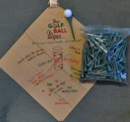 Joe Kirkwood Golf Tees - comprising large oversize trick shot tees 4.5