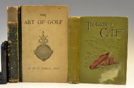 Late c.19th golf instruction books (2) to incl Wm Park Jnr - 