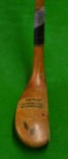 C. Gibson & Son Westward Ho striped top light stained elongated mallet head putter with central