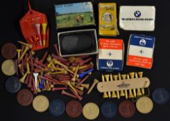 Early Golf Scope yardage view finder and tees - in the maker's original box and pouch together