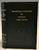 U.S Memorial Golf Tournament Leather bound commemorative book 1981 - Honoring Harry H Vardon special